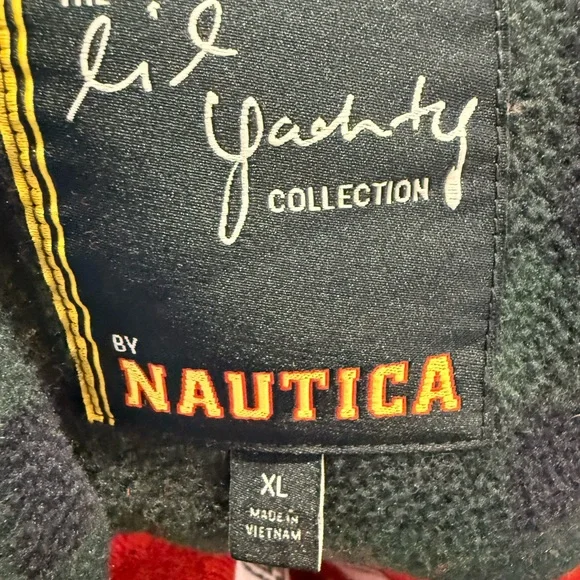 Vintage!!  Nautica x Lil Yachty Fleece Bomber/Varsity Jacket Vibe - Picture 3 of 7